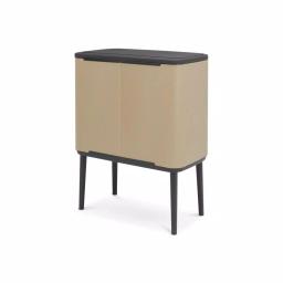 Brabantia Bo Touch Bin 9.5 Gal. Dual Compartment Gold Steel Rectangular Touch Trash Can thumbnail 4