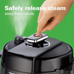 Hamilton Beach 6 Qt. Multi-Function Electric Pressure Cooker, Slow Cooker, Rice Cooker & Steamer - Black thumbnail 3