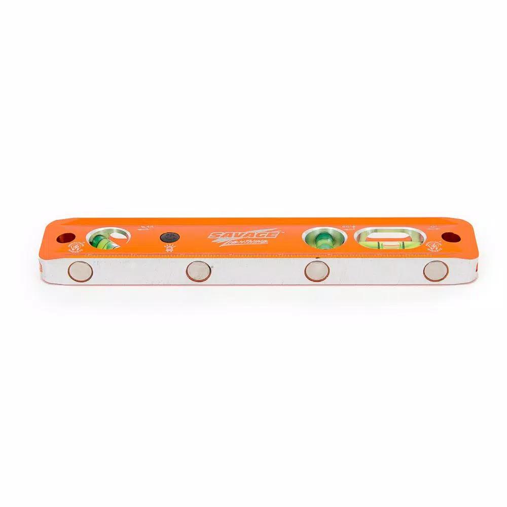 Swanson Savage 9 in. Lightning Lighted Magnetic Torpedo Level with LED Vials