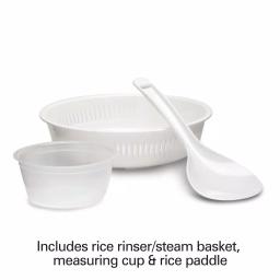 Hamilton Beach 16-Cup Rice Cooker and Steamer, Black thumbnail 2