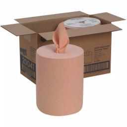 Georgia-Pacific Brawny Professional D400 Orange Disposable Center-Pull Paper Towels, 200 Sheets per Roll, 2 Rolls per Carton thumbnail 1