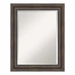 Amanti Art 23.5 in. W x 29.5 in. H Rustic Pine Wood Framed Beveled Edge Bathroom Vanity Mirror thumbnail 1