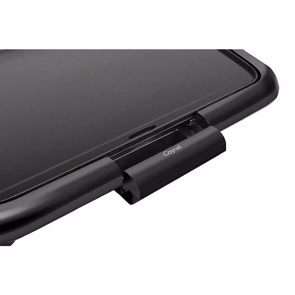 Boyel Living 1200W Electric Nonstick Griddle, Large 16x10 Inch Square Countertop Grill with Warming Function, Black