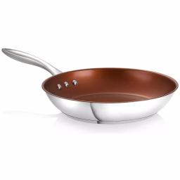 Ozeri Earth Pan ETERNA 12 in. Stainless Steel Nonstick Frying Pan, Bronze thumbnail 3