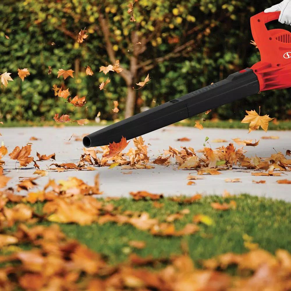 Sun Joe 6 Amp Electric Handheld Leaf Blower, 155 MPH, 200 CFM, Red