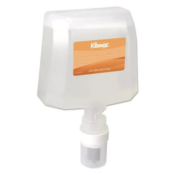 Kleenex Antibacterial Foam Skin Cleanser Refill, 1200 ml (2 per Carton) - Fragrance and Dye-Free