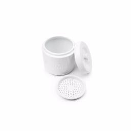Fox Run White Porcelain Grease Container with Meshed Strainer and Lid thumbnail 4