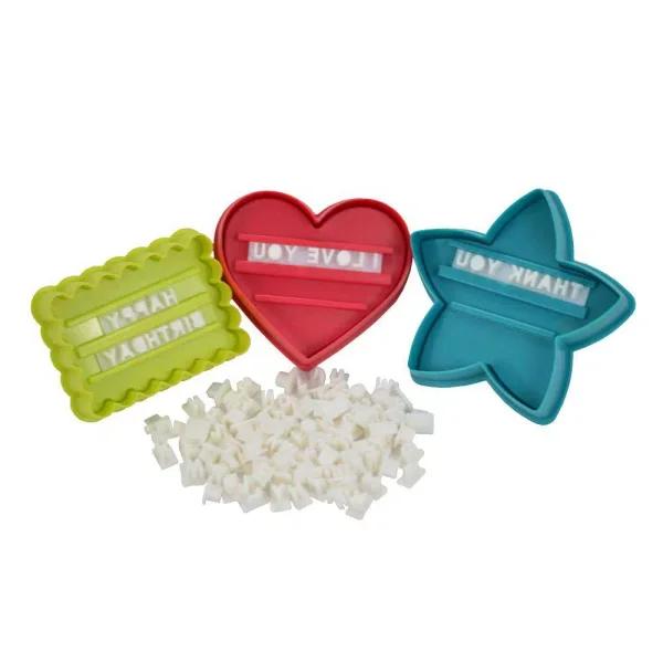 Southern Homewares 98-Piece Message In A Cookie Cutter Holiday Kit - Custom Alphabet & Shape Set