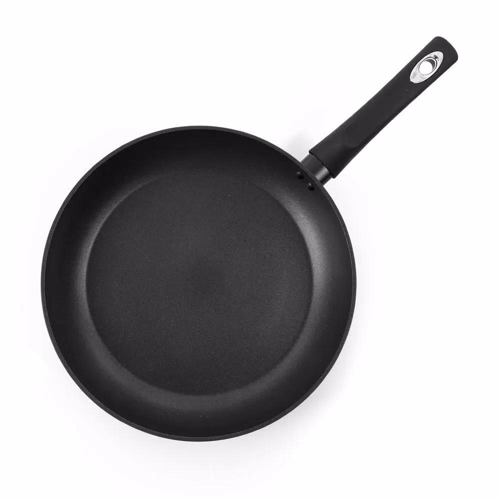 Oster Cuisine Bissett 12 in. Aluminum Nonstick Frying Pan, Black