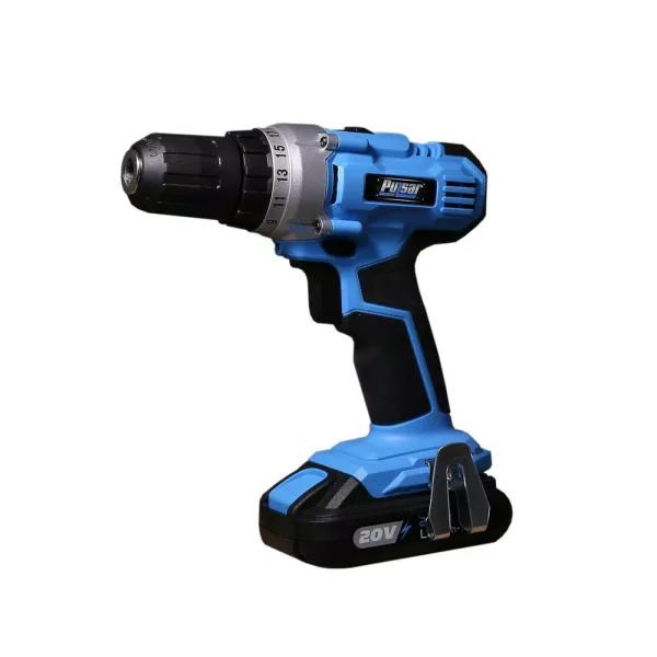 Pulsar PT2520 20V Cordless 1/2 in. Drill/Driver Kit with 2 Ah Battery and 1-Hour Charger