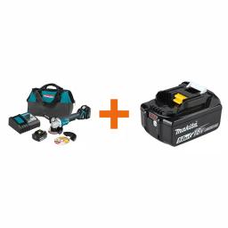 Makita 18V LXT Brushless 5" Angle Grinder Kit with 5.0Ah Battery & Charger thumbnail 1