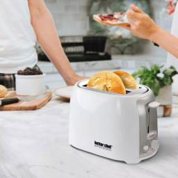 Better Chef 2-Slice White Wide Slot Toaster with Cool-Touch Exterior thumbnail 4