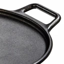 Lodge 14 in. Cast Iron Pizza Baking Pan with Loop Handles thumbnail 3