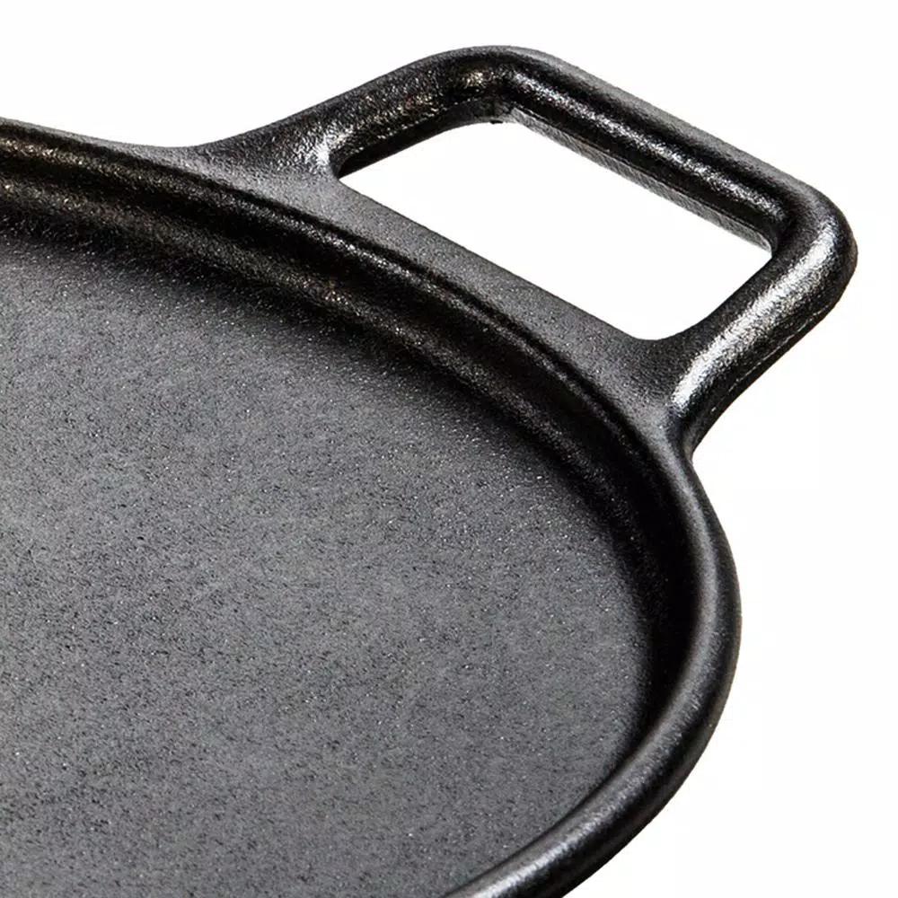 Lodge 14 in. Cast Iron Pizza Baking Pan with Loop Handles