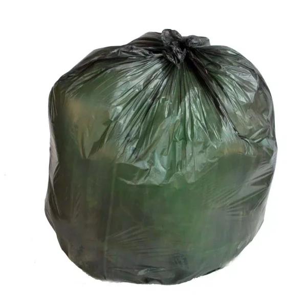 PlasticMill Black High Density Trash Bags, 12-16 Gallon, 8 Mil, 24 x 33 in., 1000-Count