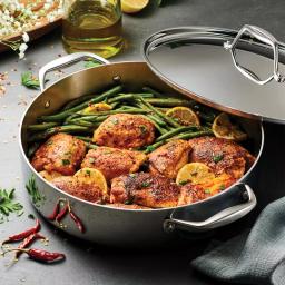 Tramontina Gourmet 6 Qt. Tri-Ply Clad Stainless Steel Covered Braiser thumbnail 8