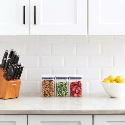 OXO Good Grips 3-Piece POP Container Set, 1.1 Qt Small Square Airtight Food Storage thumbnail 7