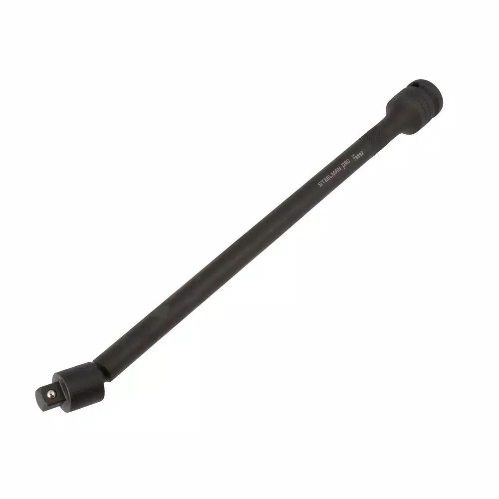 STEELMAN PRO 12 in. Pinless Swivel Impact Extension Bar, 1/2 in. Drive to 3/8 in. Drive