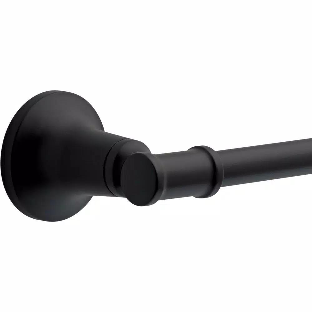 Delta Chamberlain 24 in. Matte Black Towel Bar, Zinc Die Cast Construction