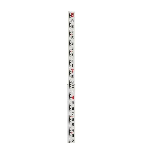 AdirPro 8 ft. Fiberglass Telescoping Grade Rod with 10ths Scale
