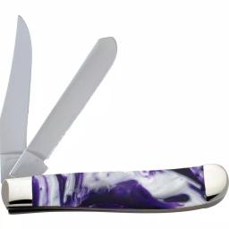 W.R. Case and Sons Cutlery Co. Case Corelon Mini Trapper Pocket Knife - Purple Passion thumbnail 2