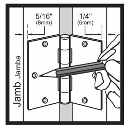 Everbilt 4 in. Matte Black Square Corner Smooth Action Butt Door Hinge, 3-Pack thumbnail 5