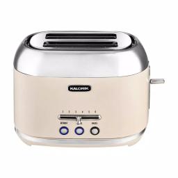 Kalorik Retro 2-Slice Wide Slot Toaster, Cream thumbnail 1