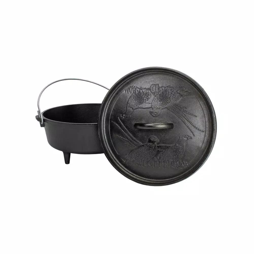 Lodge Wildlife Series 5-Piece Cast Iron Cookware Set with Moose, Deer, and Pheasant Designs
