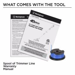 Westinghouse 40V MAX+ Cordless String Trimmer and Wheeled Edger, Tool Only thumbnail 8