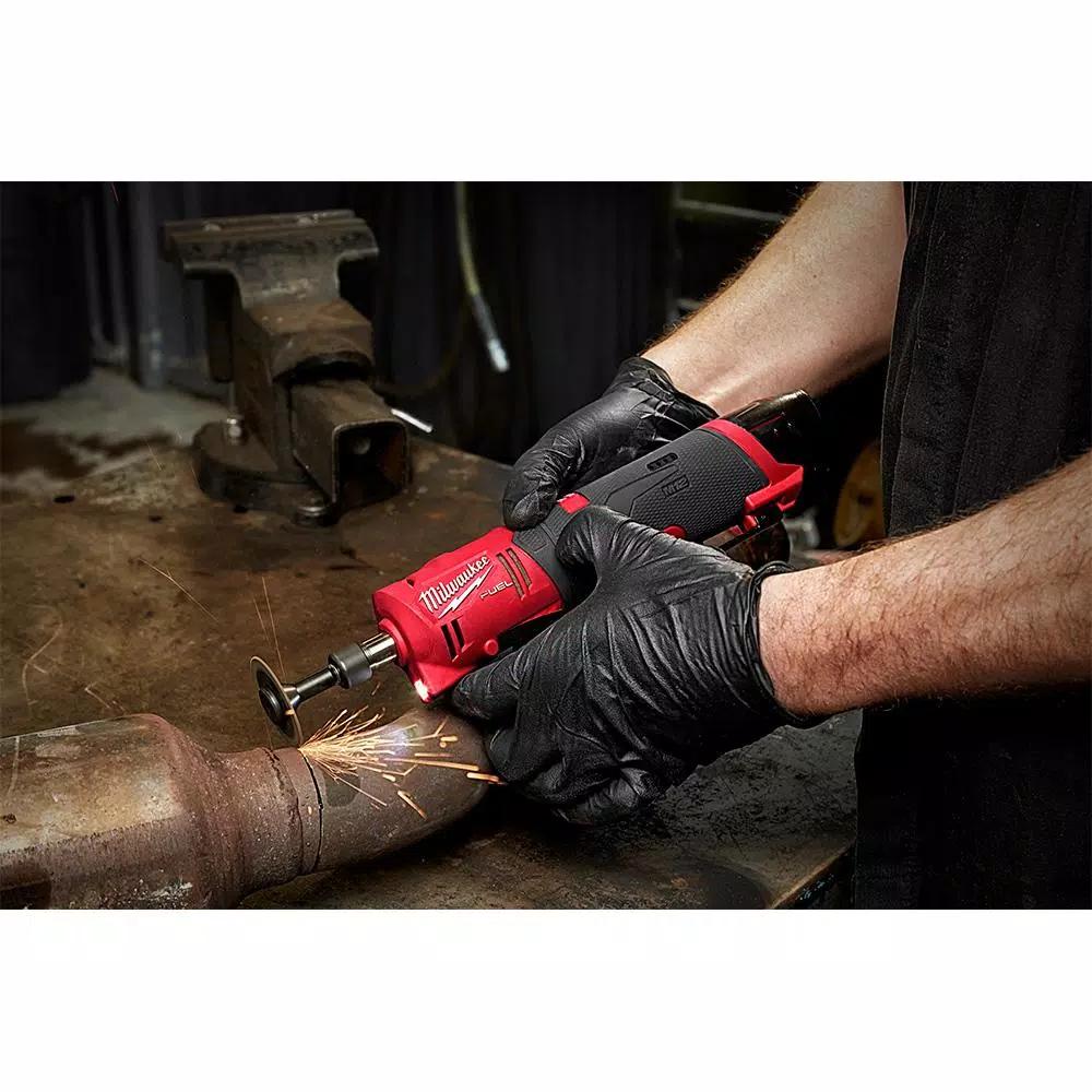 Milwaukee M12 FUEL 12V Brushless Cordless 1/4 in. Straight Die Grinder (Tool-Only)