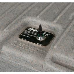 Toter 96 Gal. Graystone Wheeled Secure Document Cart thumbnail 7