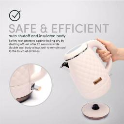 Aroma Professional 7-Cup Electric Water Kettle, 316 Surgical Grade Stainless Steel, Pink thumbnail 5