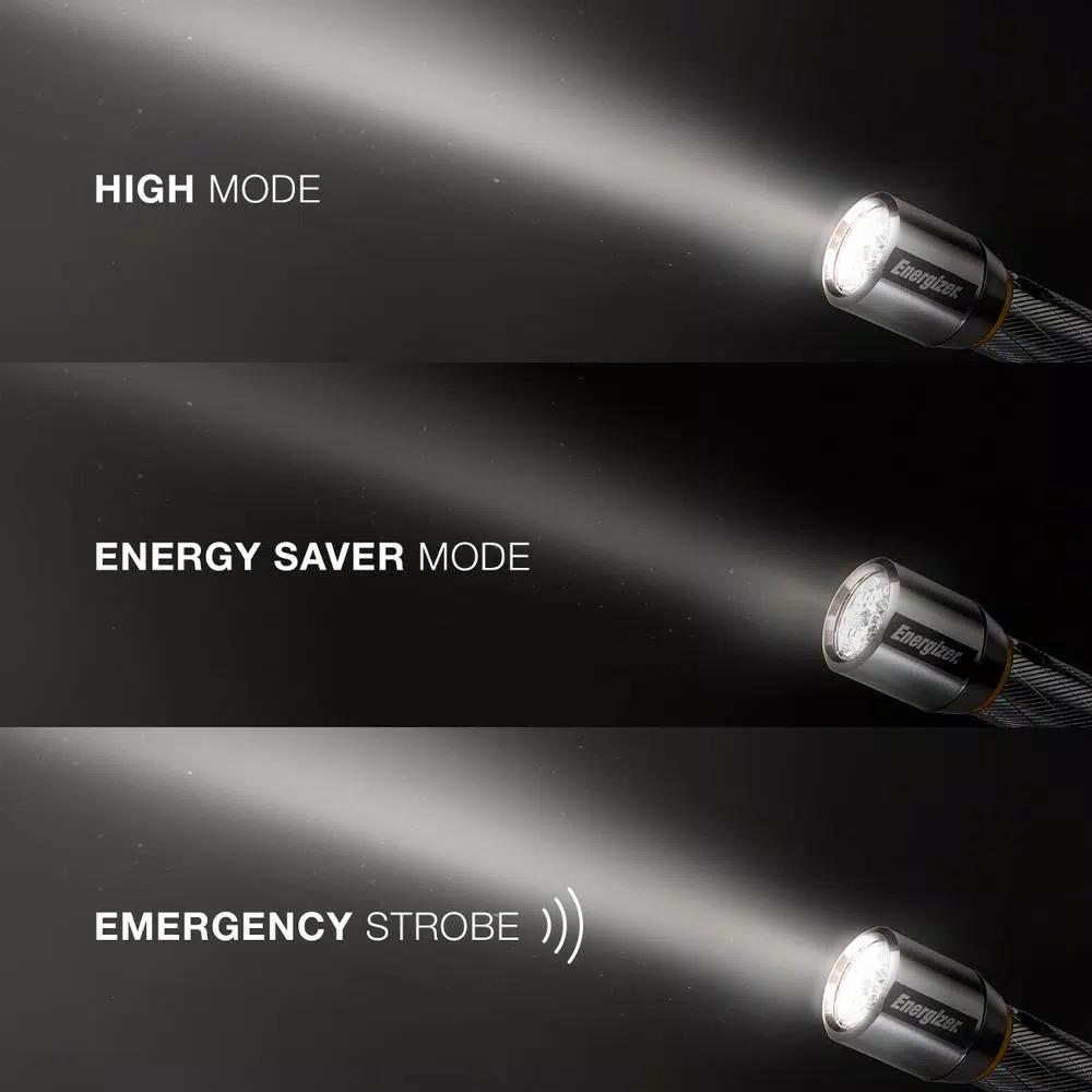 Energizer VISION HD Extra Performance 1300 Lumen LED Flashlight, Digital Focus, Silver
