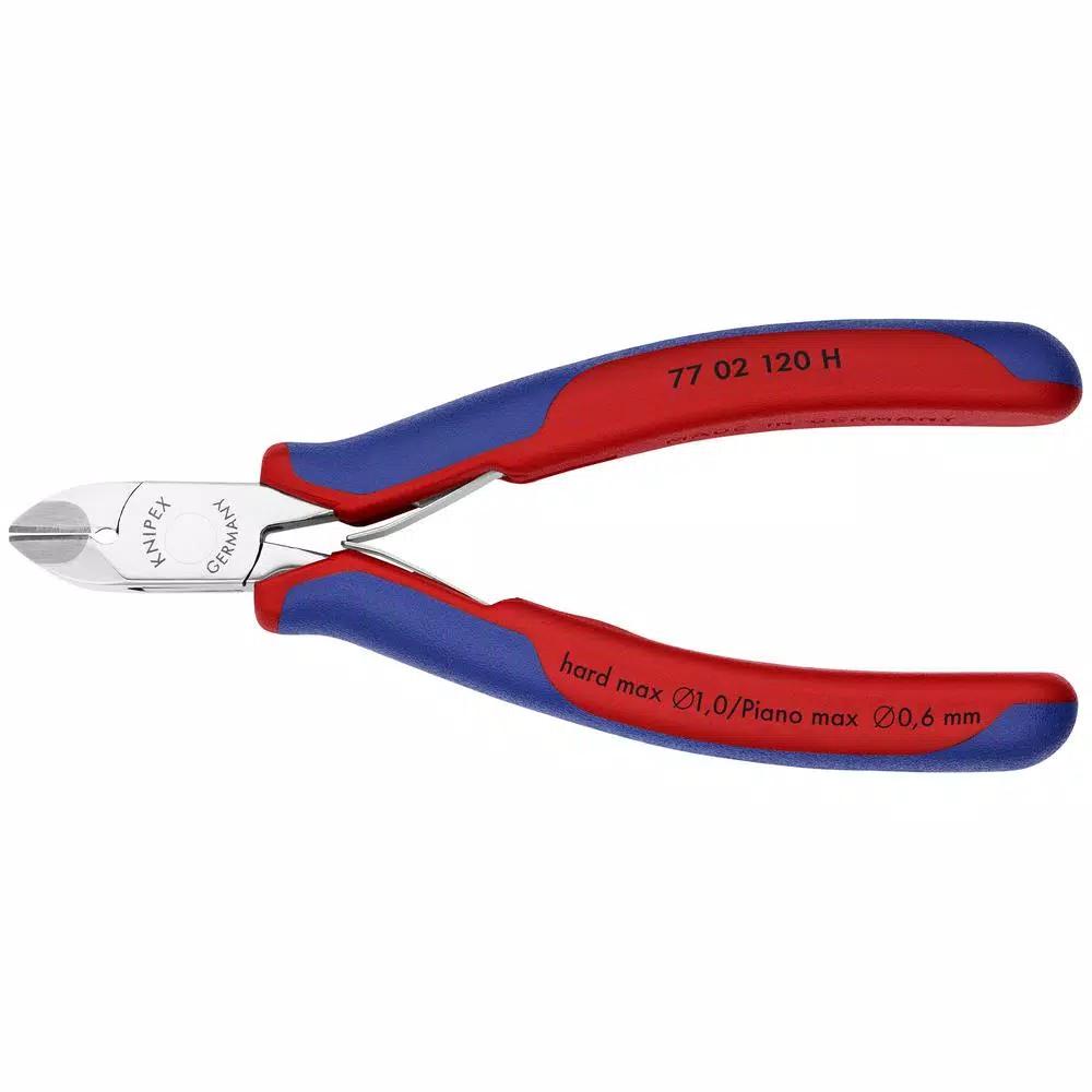 KNIPEX 4-3/4 in. Electronics Diagonal Cutters with Carbide Metal Cutting Edges