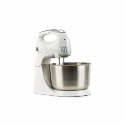 PREMIUM 5-Speed Hand Mixer with Stand and 4.5 Qt. Stainless Steel Bowl, White thumbnail 2