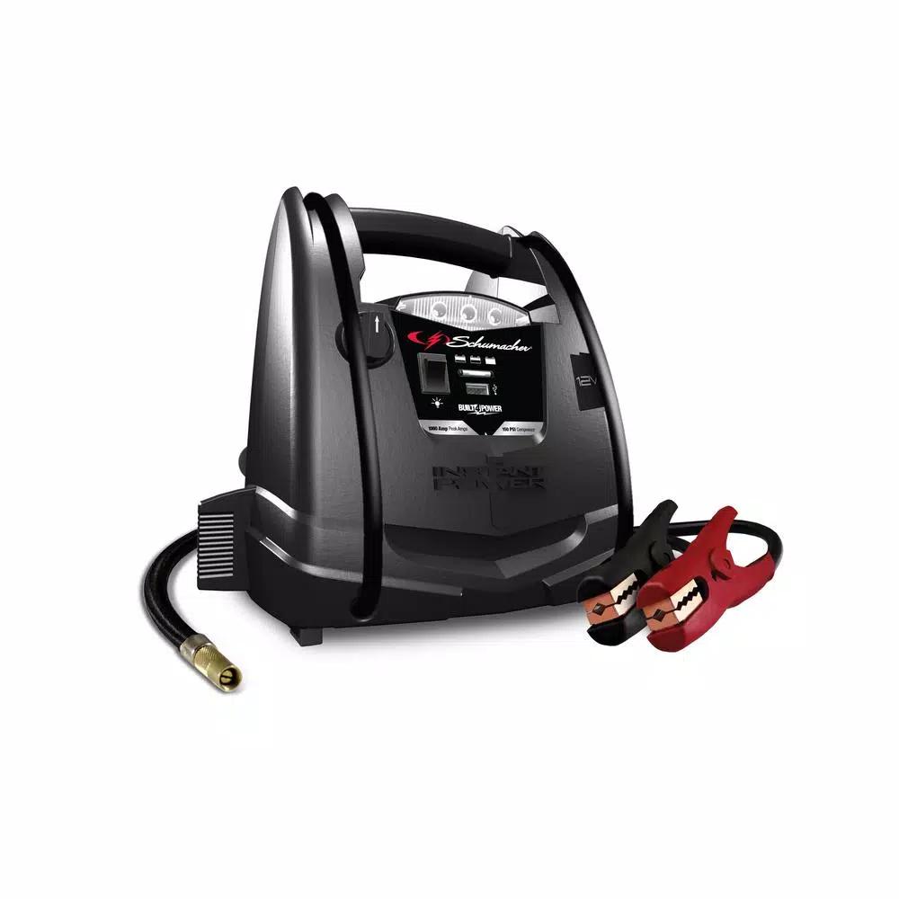 Schumacher SJ1330 1000 Peak Amp Portable Jump Starter with 150 PSI Air Compressor