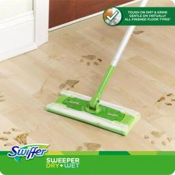 Swiffer Sweeper Dry and Wet Mop Starter Kit with 10 Cloths thumbnail 8