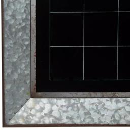 Pinnacle Rustic Galvanized Metal Framed Monthly Chalkboard Calendar Wall Mount Memo Board thumbnail 3