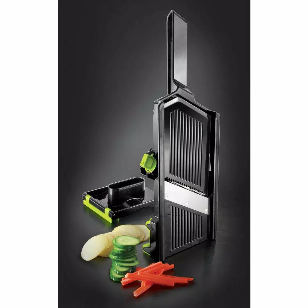 Simposh Handheld Mandoline Slicer with Julienne Blades and Adjustable Thickness Settings