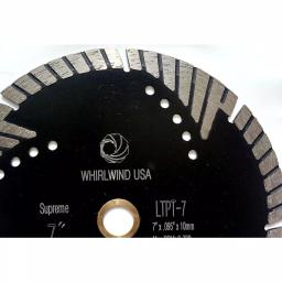 Whirlwind USA 7 in. Turbo Segmented Diamond Saw Blade for Granite, Marble, and Concrete thumbnail 2