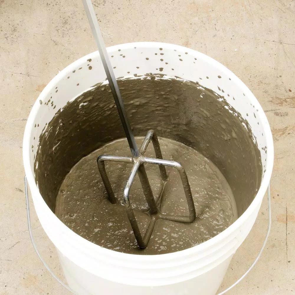 QEP 24 in. Professional Chrome-Plated Steel Mixing Paddle for Thinset and Grout