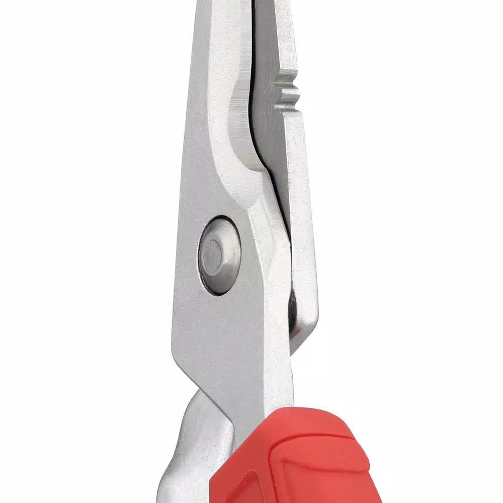Milwaukee Electrician Snips with Bolt Lock Technology and Ergonomic Handles