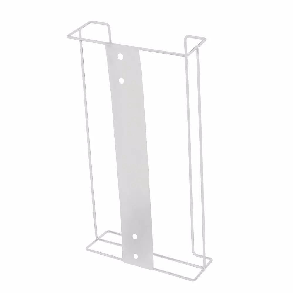 Alpine Industries Quad Capacity Wire Wall Mount Glove Box Dispenser, White