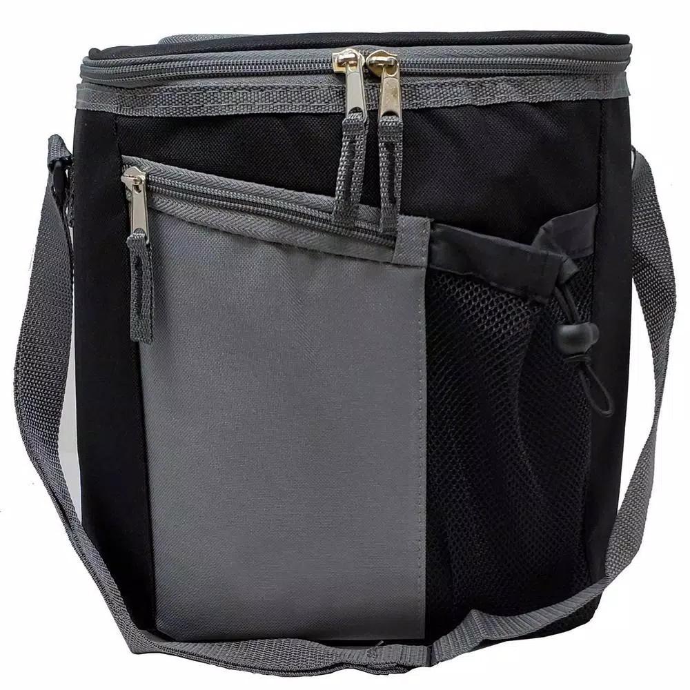 LavoHome 18-Can Insulated Cooler Bag with Adjustable Shoulder Straps and Zipper Front Pocket