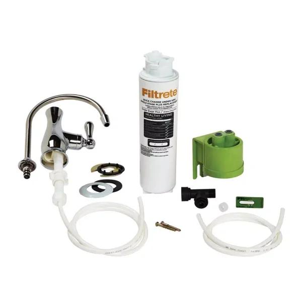 Filtrete Single Stage Plus Under-Sink High Performance Drinking Water Filtration System with Faucet