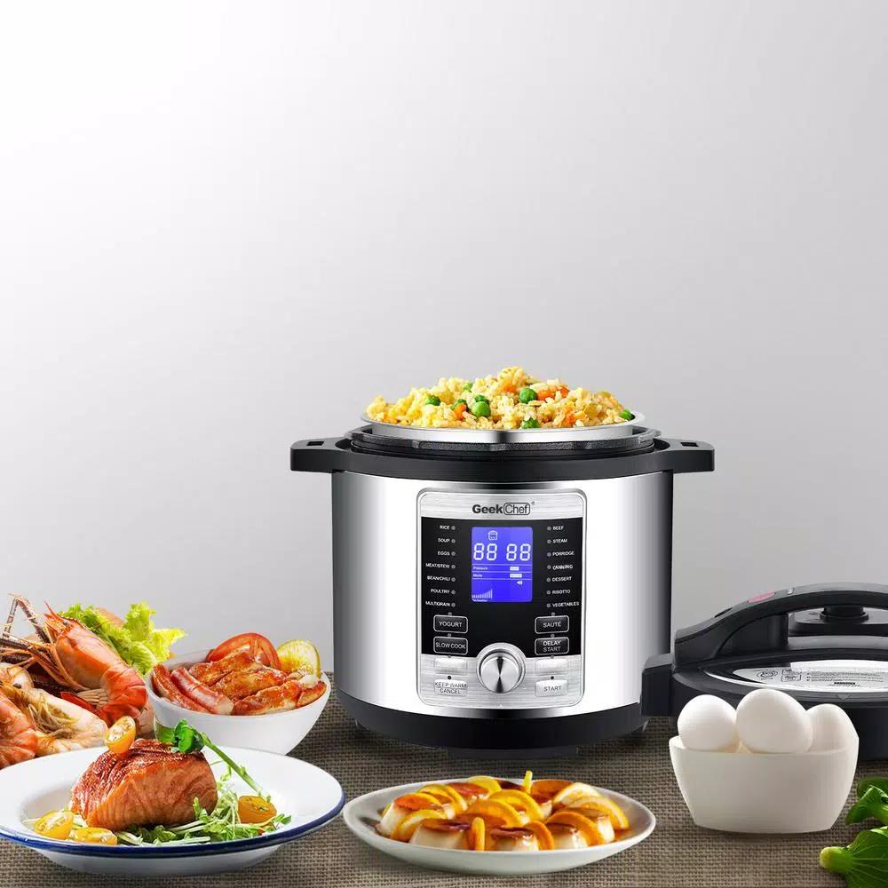 Boyel Living Geek Chef 6 Qt. 17-in-1 Stainless Steel Multi-Use Electric Pressure Cooker