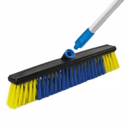 Unger Lock-On 20 in. All Surface Push Broom Head with Angled Bristles thumbnail 2