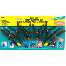 Wolfcraft 6-Piece Hobby Clamping Set - Spring, Ratchet, and Needle-Nose Clamps thumbnail 1