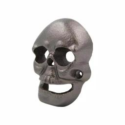 Everbilt Cast Iron Skull Bottle Opener - Black Wall Mounted Beverage Opener thumbnail 4