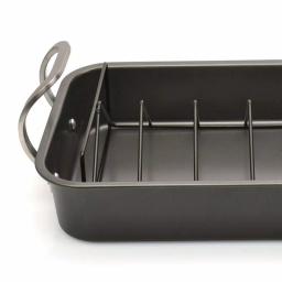 BergHOFF EarthChef 13 in. Carbon Steel Non-Stick Roaster Pan with Rack, 7 qt. thumbnail 2
